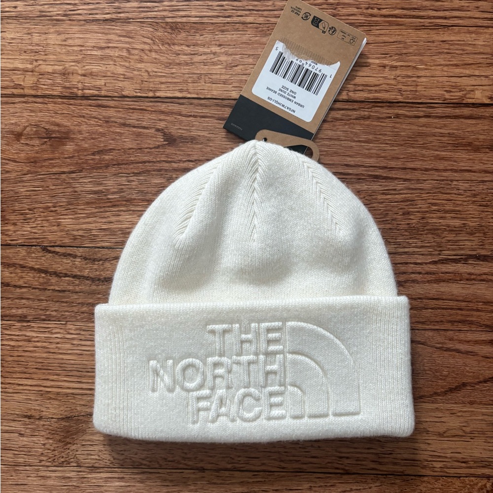 NWT The North Face Cream Knit Hat